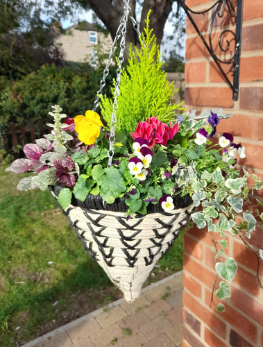 Charlotte natural cone basket 14inch (35.5 cm)